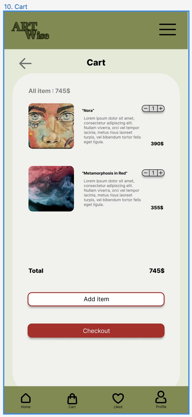 ARTWise interface after usability study