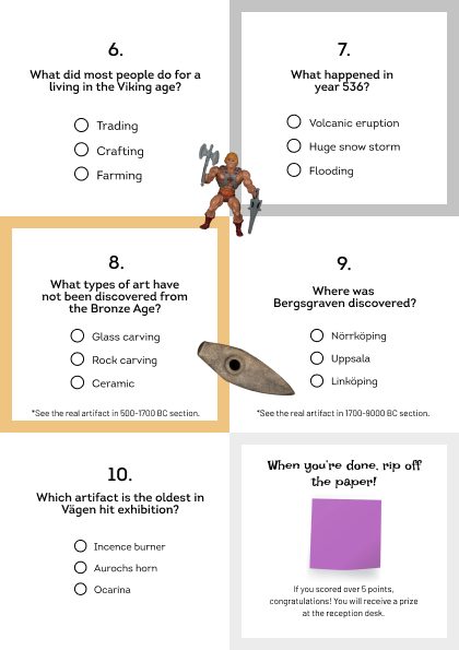 Activity booklet after usability study
