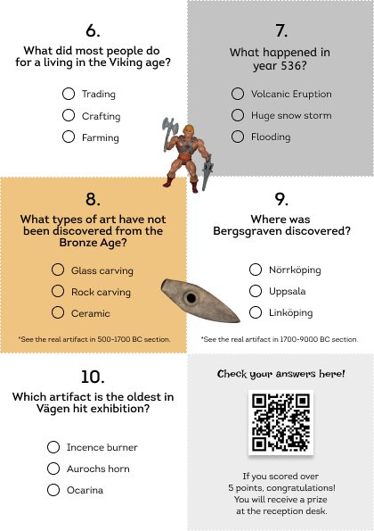 Activity booklet before usability study